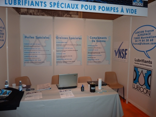 Lubrifiants LUBCON  au Salon du Vide